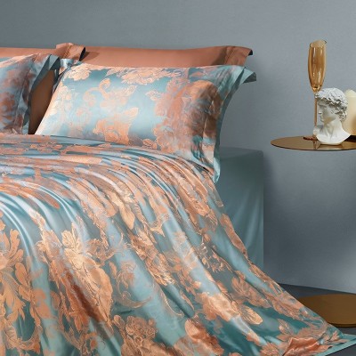 富安娜家纺四件套1.8m双人被套床单提花床上用品套件秋日诗语图3