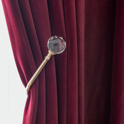 厂家直供北欧貂绒绒感窗帘布料纯色不倒绒酒店工程窗帘可成品图3