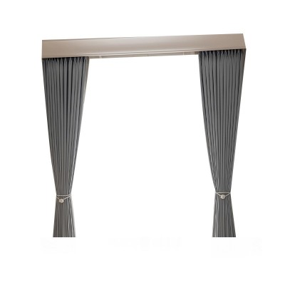 绍兴柯桥窗帘高遮光奶油色太古里高精密窗帘阳台卧室飘窗窗帘成品图4