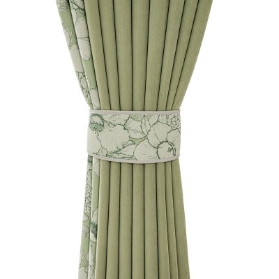 绍兴柯桥窗帘全遮光软糯加厚雪尼尔不透红物理强遮光大师窗帘成品图5