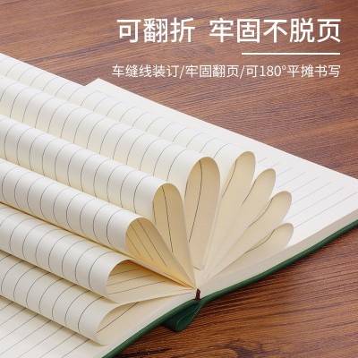 免费刻字笔记本A5厚本子企业定制LOGO商务会议记事仿皮 笔记本批发 2本图4