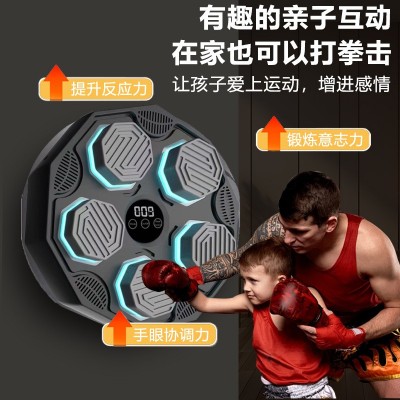 跨境音乐拳击靶家用成人儿童反应闪光电子靶室内散打健身训练器材 100个图4