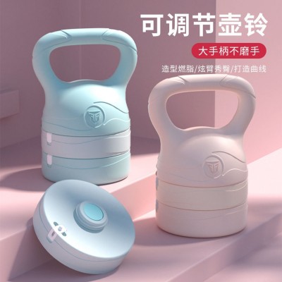 运动壶铃新款女士男士健身家用器材提壶哑铃练臀翘臀深蹲力量 1个