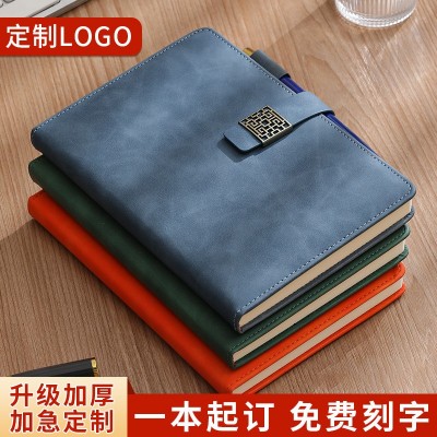 A5笔记本本子定制logo商务办公本加厚记事本高颜值会议笔记本套装 1本图2