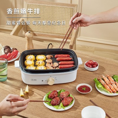 家用电火锅烤肉烧烤一体锅电煮锅早餐锅分体锅多功能料理锅 1件图3