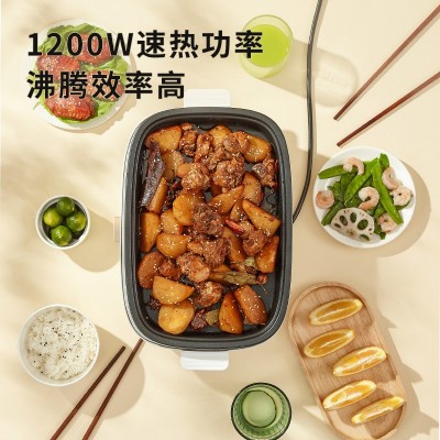 家用电火锅烤肉烧烤一体锅电煮锅早餐锅分体锅多功能料理锅 1件图2