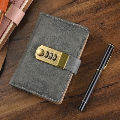 跨境爆款密码本A7开学季礼品密码锁笔记本学生安全密码日记本特惠 2件图2