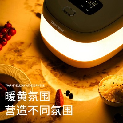 德国Zemkon家用电饭煲AI智能语音多功能3L电饭锅钛胆3到4人煲汤锅 4台图5