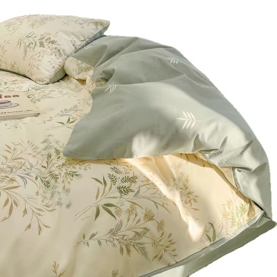 纯棉四件套全棉床上用品2025新款清新碎花被套宿舍床单三件套四季 1套图5