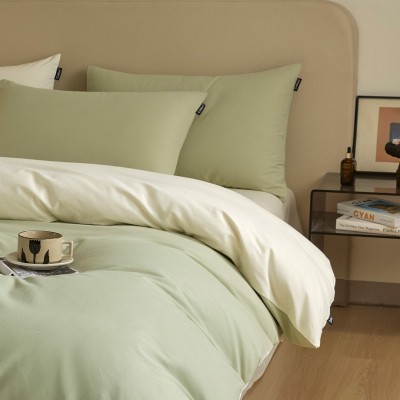 高端加厚全棉纯棉四件套磨毛裸睡母婴级床单被套罩宿舍床笠三件套 1套图4