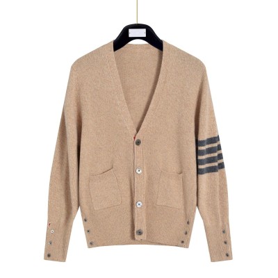 TB秋冬季男女同款粗针四扣羊毛开衫情侣款经典四杠V领羊毛开衫高 1件图5