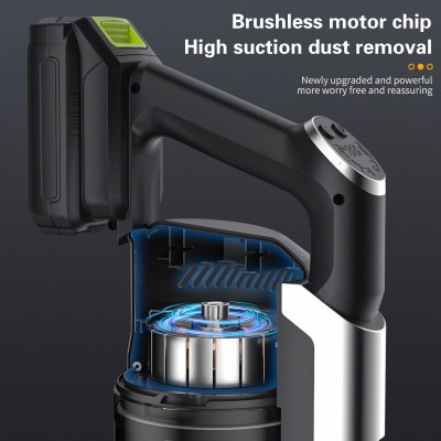 跨境无线吸尘器强力吸力一体手持大功率地毯吸尘机立式家用大吸力图2