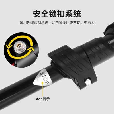 超艺碳纤维三节避震T柄登山杖专业户外徒步杖伸缩碳素手杖防滑