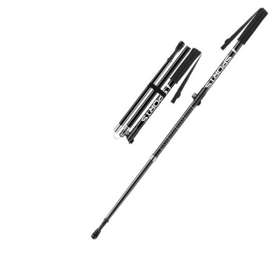 铝合金三节直柄登山杖可伸缩拐杖旅游专业户外徒步手杖拐棍批发图4