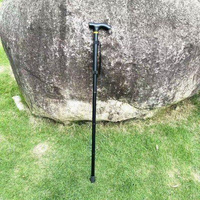 户外铝合金爬山手杖 伸缩折叠 登山杖 防滑手杖老年加强可调5节图3