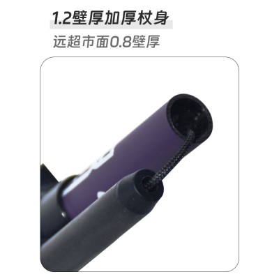 3K碳素登山杖专业户外越野跑杖可折叠伸缩外锁超轻碳纤维徒步手杖