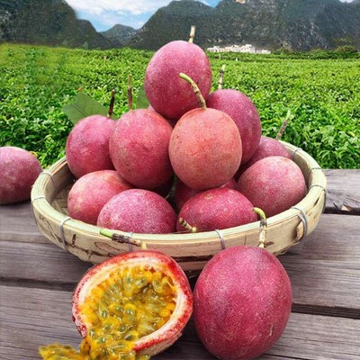 广西百香果西番莲紫色百香果百香果大果5斤 10斤新鲜现摘热带水果图3