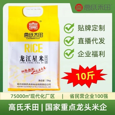 高氏禾田东北大米10斤一袋5kg家用黑龙江优质新米批发长粒香大米