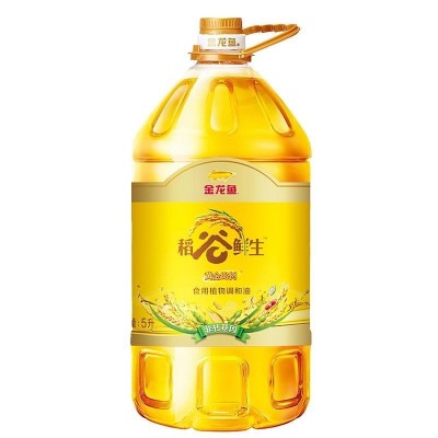 金龙鱼稻谷鲜生食用调和油5L升*4桶整箱家用活动福利商用一级品质
