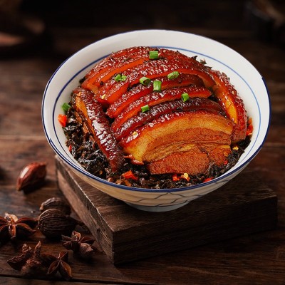 梅菜扣肉420g湖南香辣虎皮酒店饭店餐饮用特色半成品菜食材 1包图3