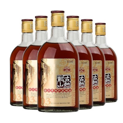 古越龙山绍兴黄酒金三年500ml*6瓶装整箱纯粮花雕酒可泡阿胶黄酒图5