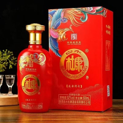 厂家直发 白水杜康凤舞传奇 52度浓香型白酒500ml*6 批发一件代发图2