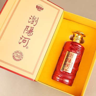 厂家直销白酒浏阳河固态酿造浓香型白酒礼盒装批发一件代发酒水图2