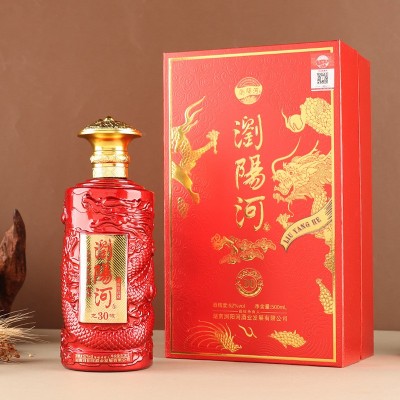 厂家直销白酒浏阳河固态酿造浓香型白酒礼盒装批发一件代发酒水图3