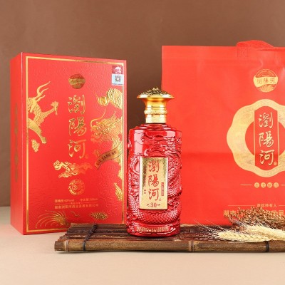 厂家直销白酒浏阳河固态酿造浓香型白酒礼盒装批发一件代发酒水图4