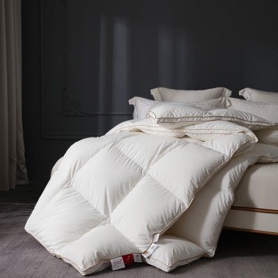 高端轻奢95%雪雁绒羽绒被手工精挑绒朵单人双人加厚被芯结婚送礼 1件图3