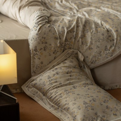 高级感优雅复古格调140支长绒棉四件套细腻亲肤慵懒全棉四季床品 1套