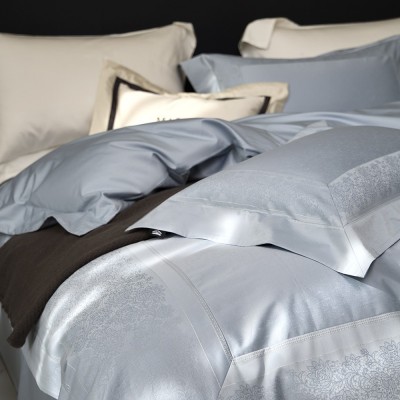轻奢优雅140支全棉四件套金银丝高端被套大气可送礼亲肤四季床品 1套图3