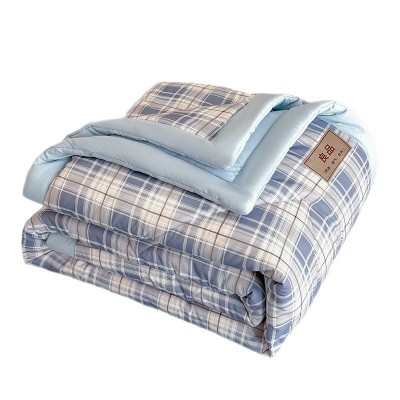 针织棉双层纱夏凉被可机洗学生宿舍空调被南通家纺床上用礼品批发 1床图5