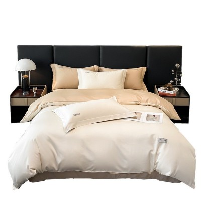 2024新款60支长绒棉四件套全棉被套单床笠式床上用品轻奢风 1套图4