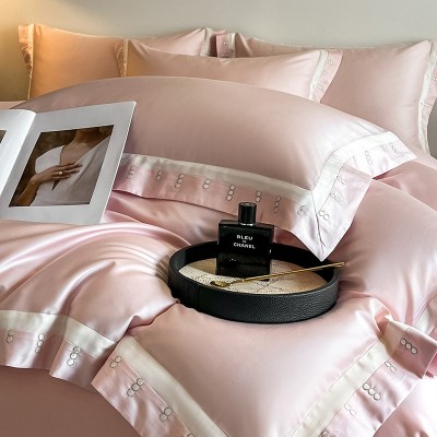 2025新款A类100支新疆长绒棉纯棉全棉四件套轻奢刺绣全棉四件套 1套图2