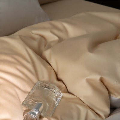 四季通用南通全棉四件套纯色轻奢高级感60支长绒棉薄款轻奢风 1套图4