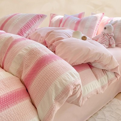 全棉床上四件套纯棉2025年新款小清新被套床单床笠夏季床品三件套 1件图3