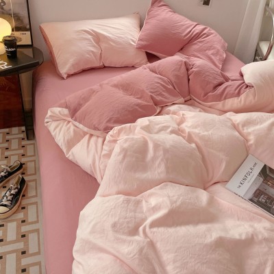 A类母婴级可裸睡超柔水洗磨毛床单四件套床笠被套学生宿舍三件套 1件