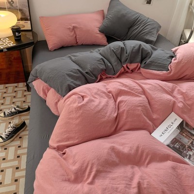 A类母婴级可裸睡超柔水洗磨毛床单四件套床笠被套学生宿舍三件套 1件图2