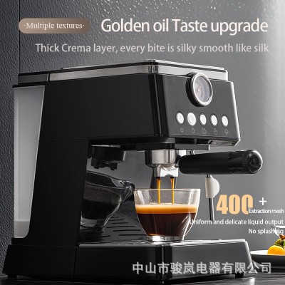 咖啡机小型家用办公室浓缩意式半自动打奶泡机Coffee machine批发 1台图2