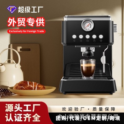 咖啡机小型家用办公室浓缩意式半自动打奶泡机Coffee machine批发 1台图3