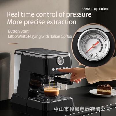 咖啡机小型家用办公室浓缩意式半自动打奶泡机Coffee machine批发 1台图5