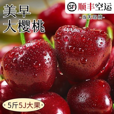美早大樱桃国产车厘子5斤新鲜水果当季大连3J整箱珍珠孕妇包邮黑