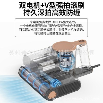 除螨仪双尘杯电动滚刷强震除螨杀菌神器家用床上吸尘器CY201灭螨 1台图3