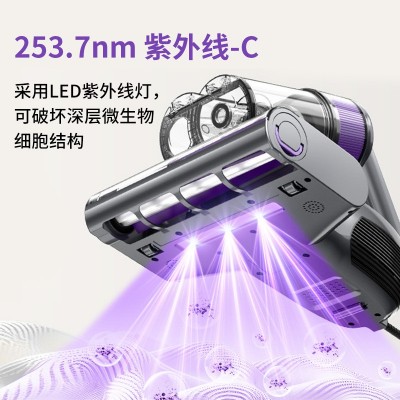 智能除螨仪双尘杯家用强吸力紫外线杀菌除螨床上吸尘器821去螨 1台图2