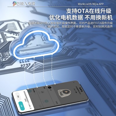 2025新款跨境米家桌面电风扇家用静音办公室桌面usb充电桌面风扇 1个图5