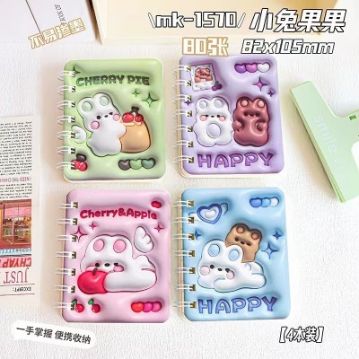 创意卡通可爱迷你笔记本小学生奖品礼物便携口袋线圈本办公本子 1本图2