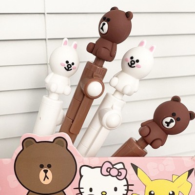 新款转转笔中性笔可爱卡通学生减压创意礼品儿童礼物刷题笔批发价 10支图4