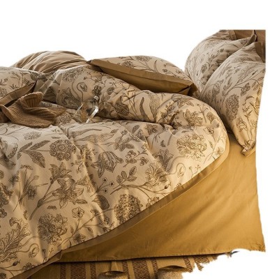 100长绒棉印花磨毛四件套全棉纯棉春秋加厚床单被套床笠床上用品4 1件图4