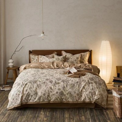 秋冬美式100支新疆长绒棉四件套 加厚全棉印花磨毛床上用品厂家 1套图2